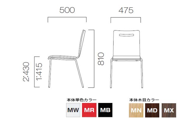 キーノ寸法図