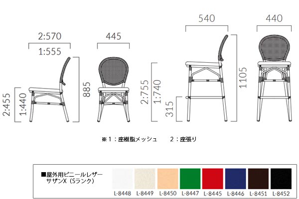 アラニ寸法図